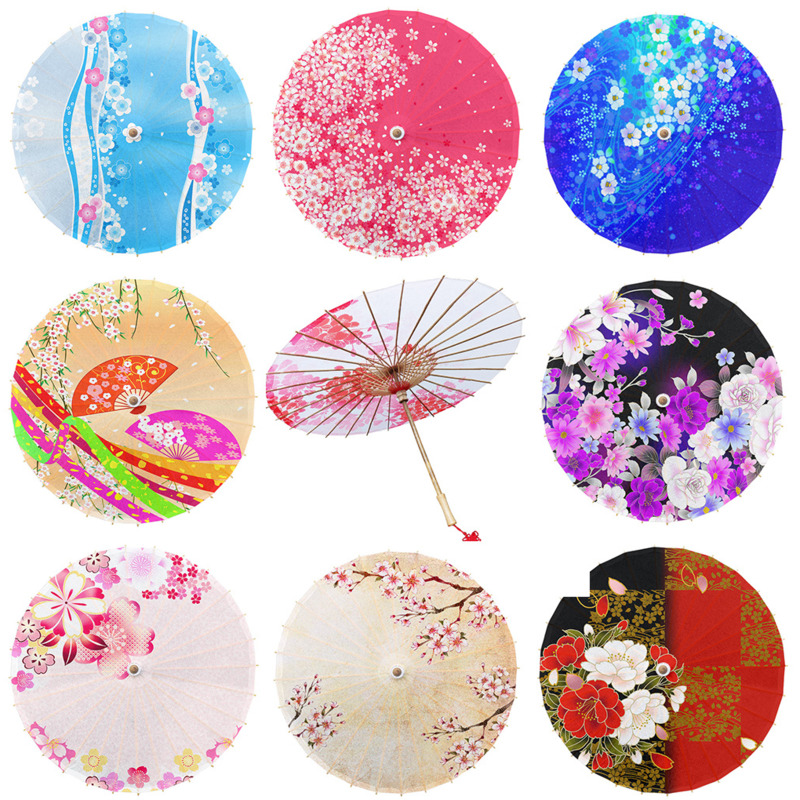 Smart Garden Umbrella - 84cm Japanischen Stil Öl Papier Regenschirm