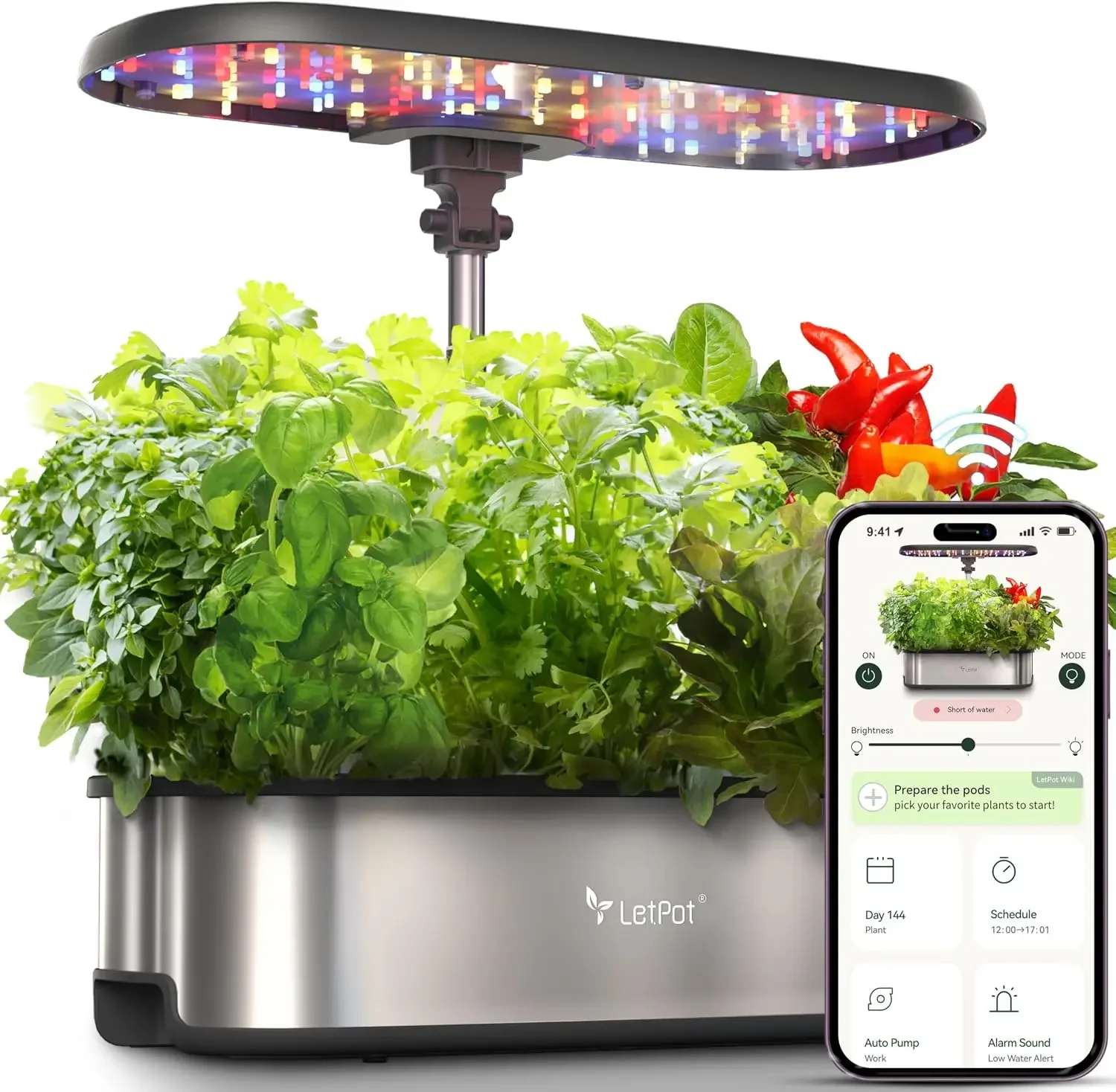 Smart Garden Indoor - LETPOT LPH-SE Hydroponisches Anbausystem, 12-Pods Smart