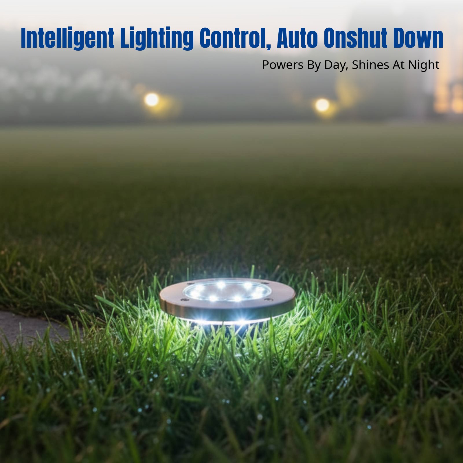Smart Garden Led Lights - Solar-Bodenleuchte, LED-Rasenleuchte, Wasserdichte Außendekoration, Ultrahelle Beleuchtung