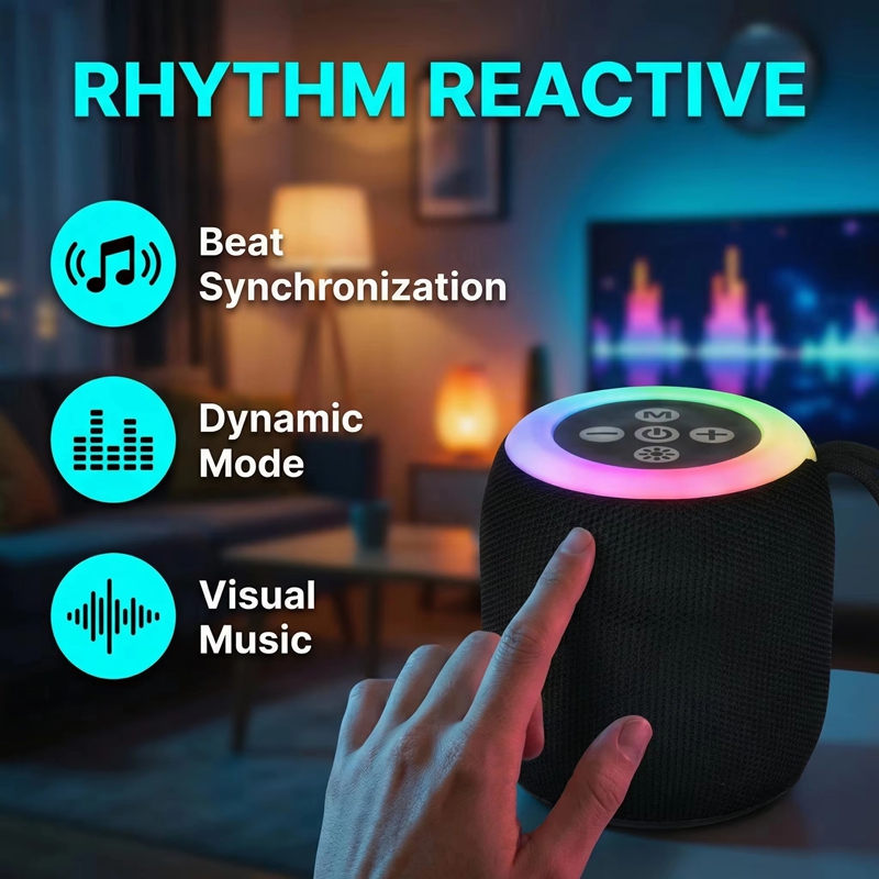 Google Speaker Nest Audio - Lenovo Mini Bluetooth-Lautsprecher mit Trageriemen Tragbarer