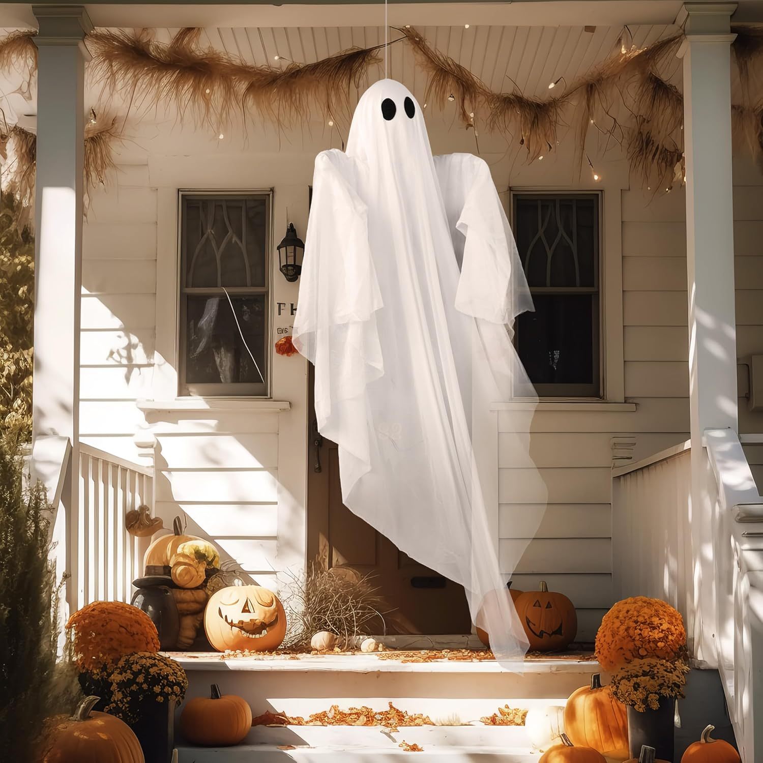 Smart Garden Indoor - Halloween-Hängegeister mit gruseligem weißem LED-Licht, 47