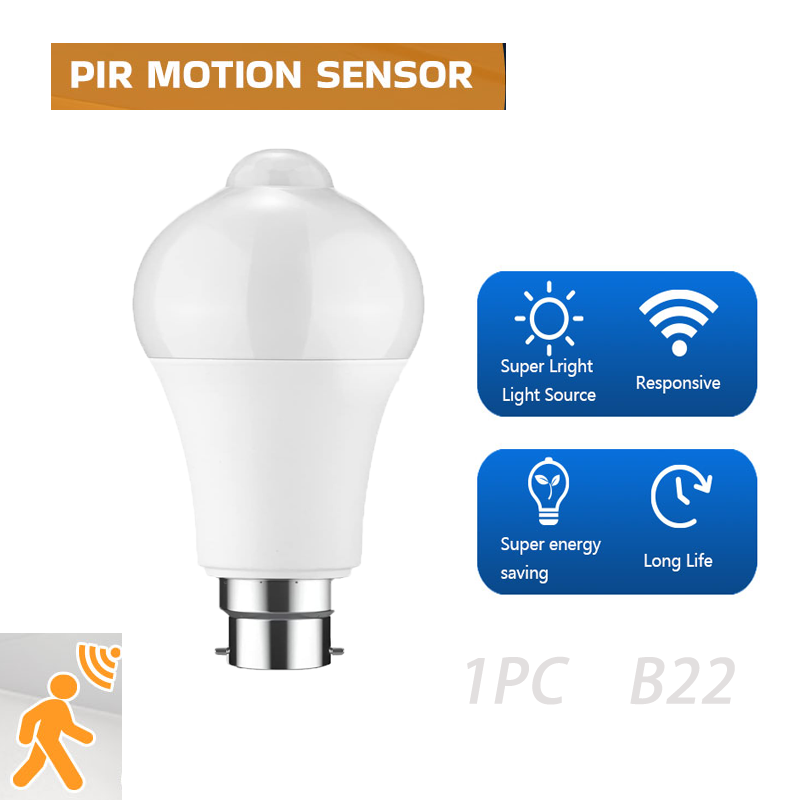 Smart Garden Led Lights - 1pc PIR Motion Sensor Glühbirnen B22