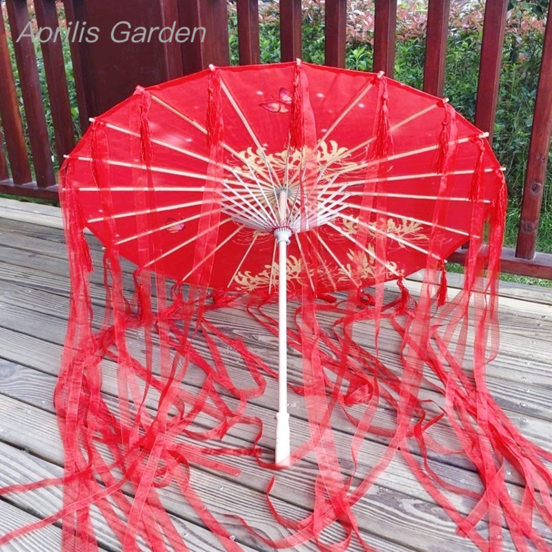 Smart Garden Umbrella - 82 cm Rote Blume Alte Öl