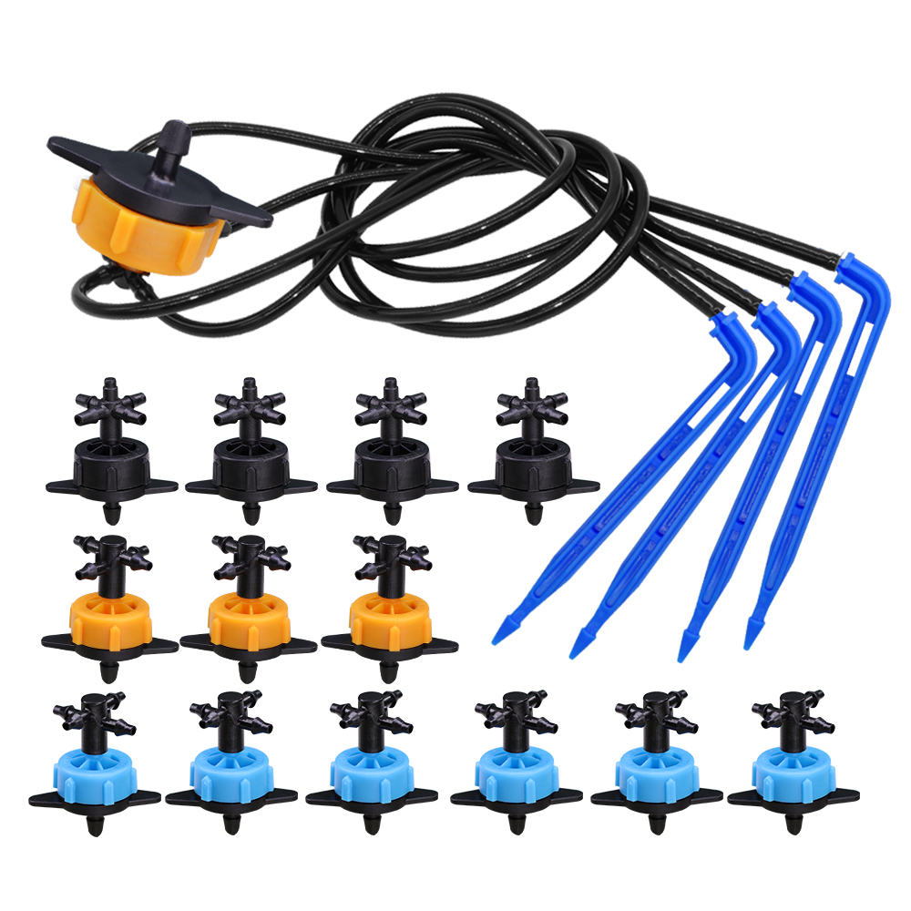Smart Garden Sprinkler System - 10Set 2/4/8L/H Biegung Pfeil Tropf Set