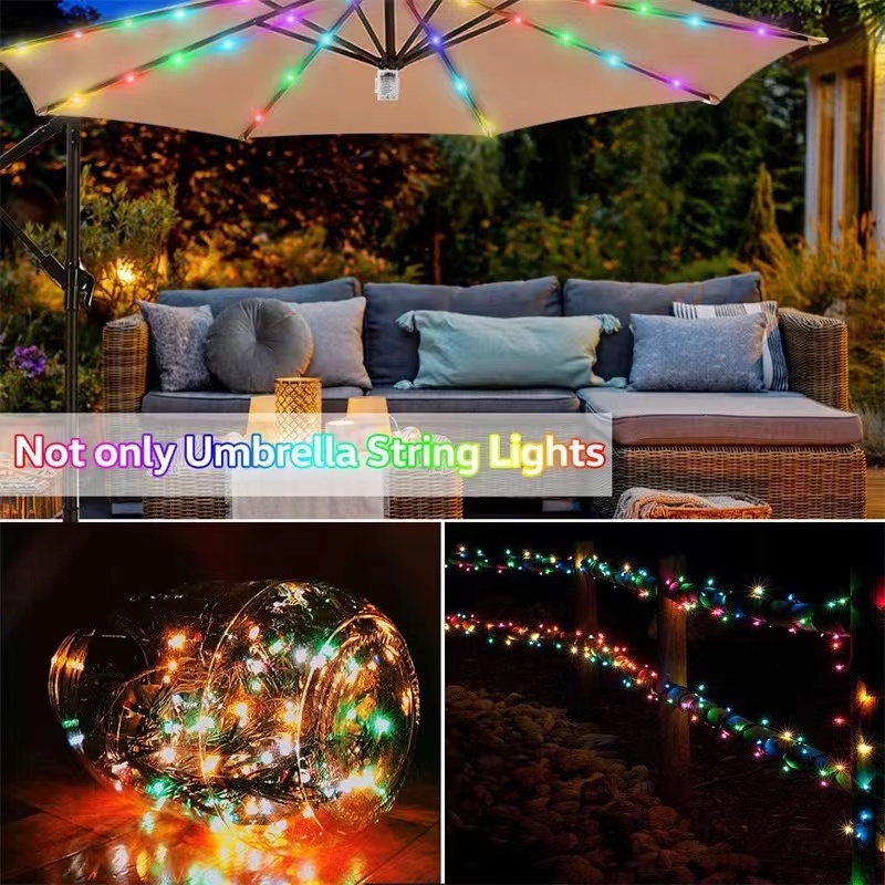 104 LED-Schirmleuchten, Außenb – Smart Garden Umbrella Bewertung und Preis