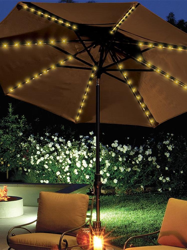 104 LED Solar-Terrassenlampen  – Smart Garden Umbrella Bewertung und Preis