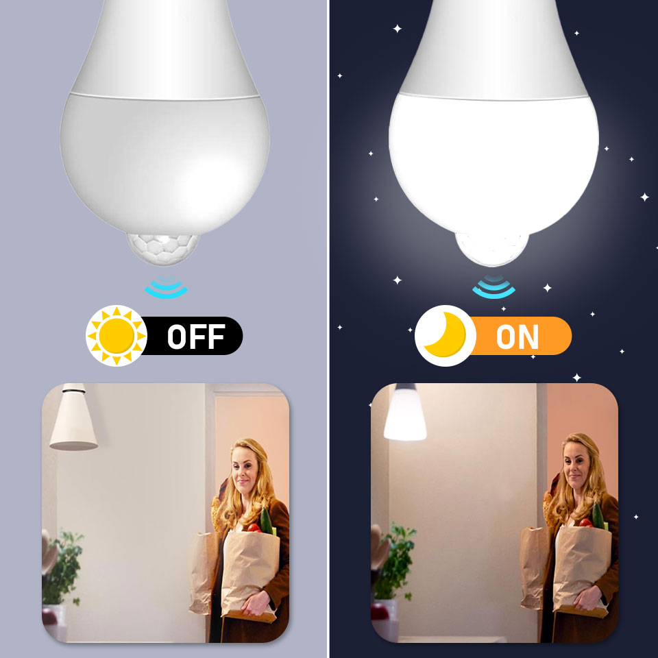 1pc PIR Motion Sensor Glühbirn – Smart Garden Led Lights Bewertung und Preis