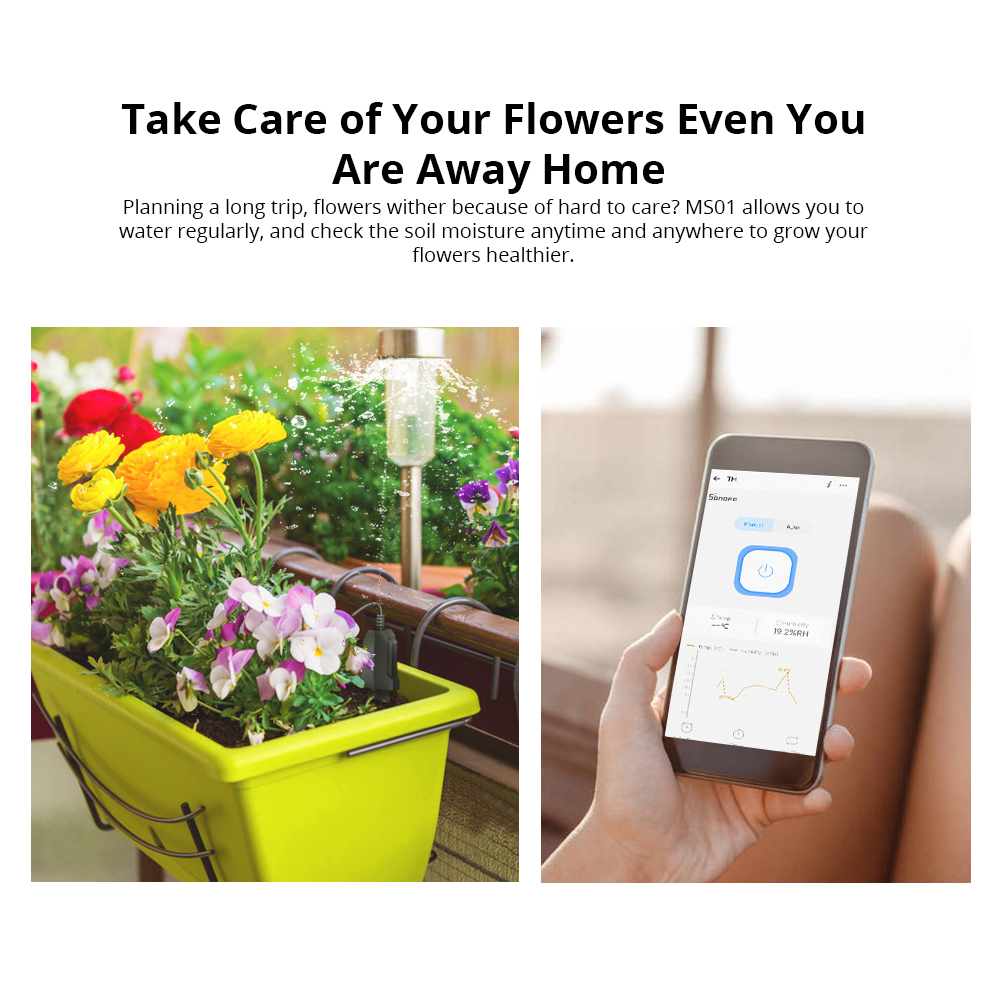 SONOFF MS01 Boden Feuchtigkeit – Smart Garden Test Bewertung und Preis